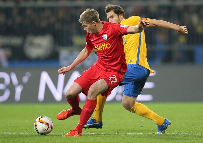 Simon Terodde (VfL Bochum) beim Spiel in Braunschweig.