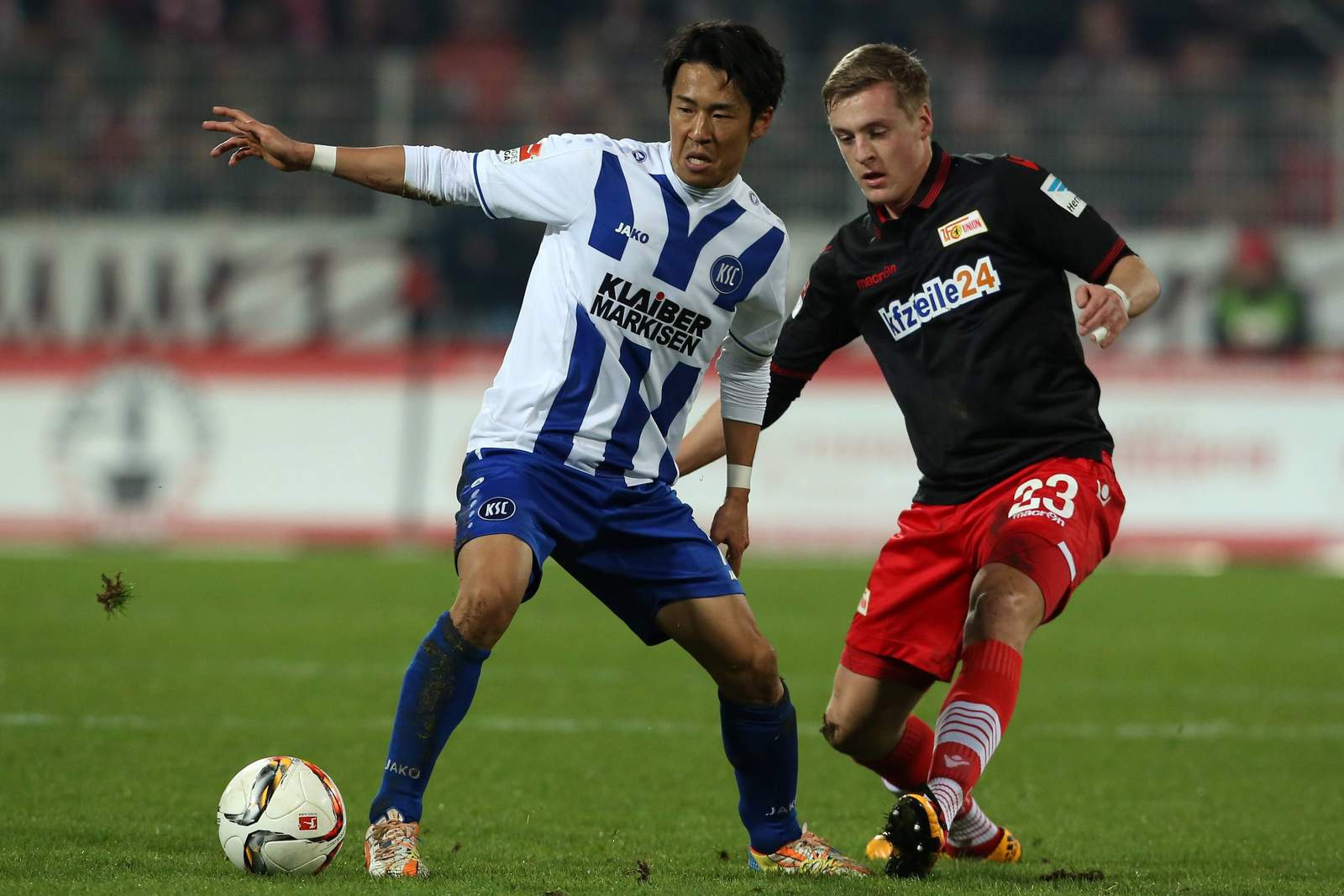 Hiroki Yamada, Felix Kroos, 2. Bundesliga, Karlsruher SC, Union Berlin Hiroki Yamada, Felix Kroos
