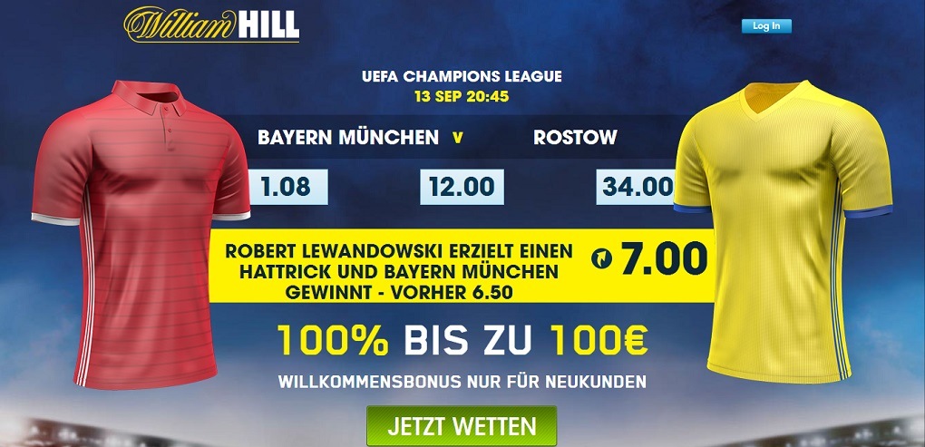 Screenshot Quoten Bayern vs Rostov