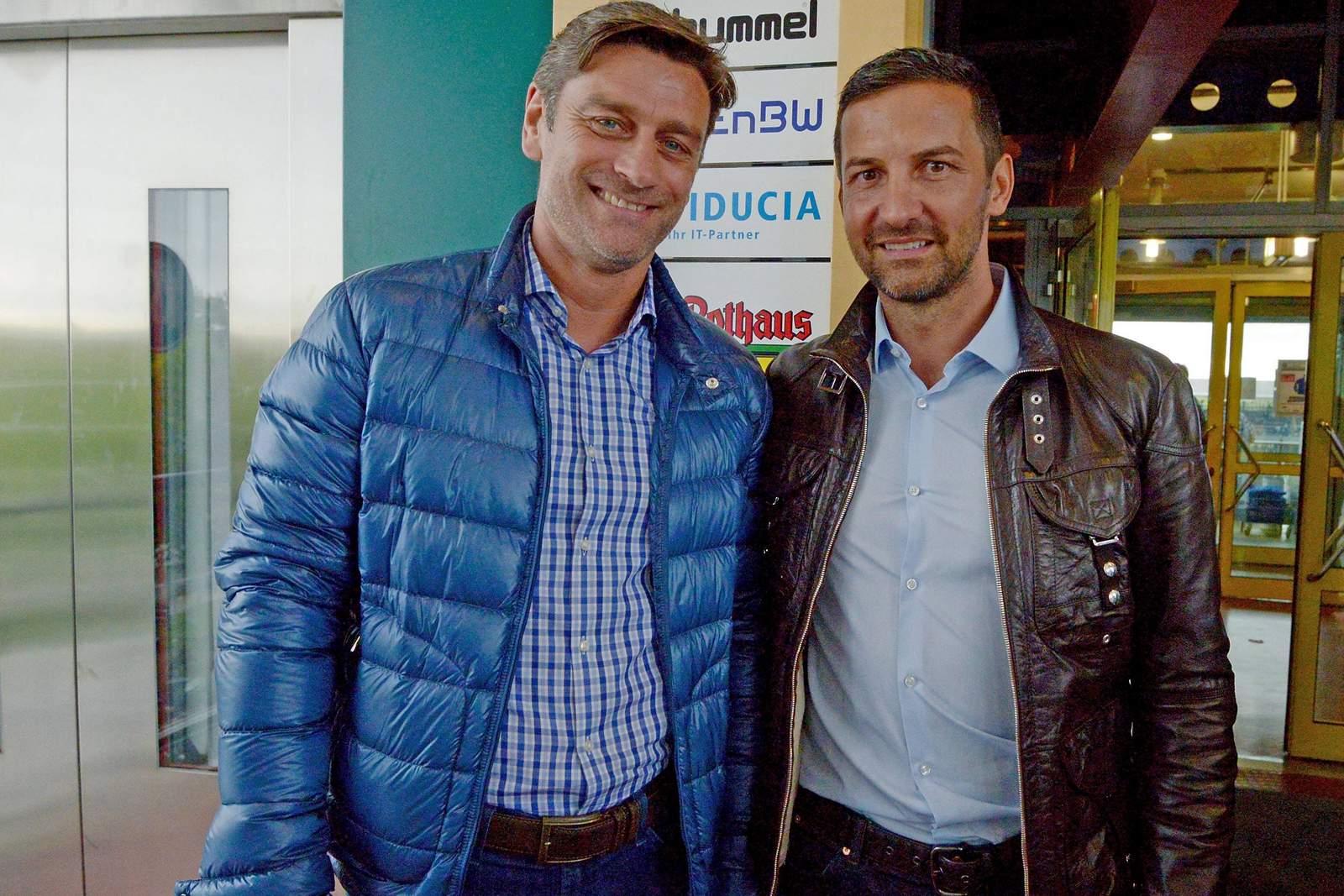 Oliver Kreuzer, Joe Zinnbauer, Karlsruher SC, 2. Bundesliga Oliver Kreuzer und Joe Zinnbauer