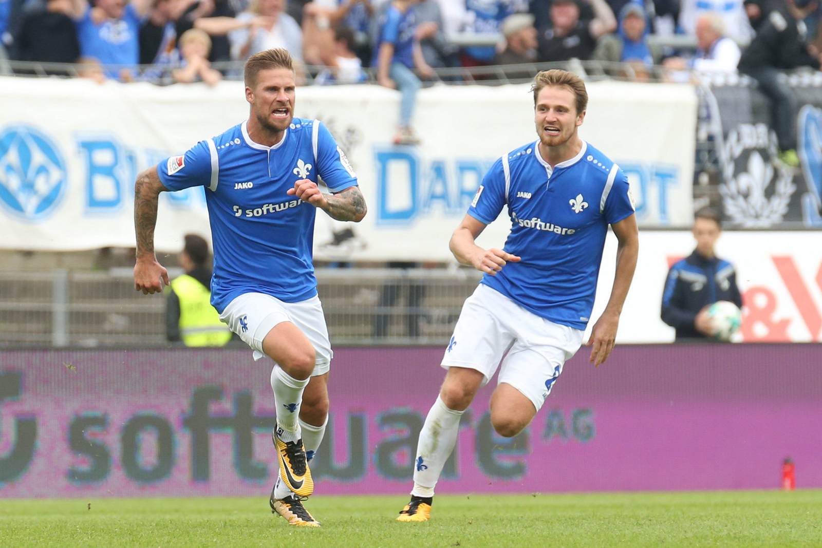 Immanuel höhn, tobias kempe, damstadt 98, 2. bundesliga Immanuel Höhn und Tobias Kempe von Darmstadt 98