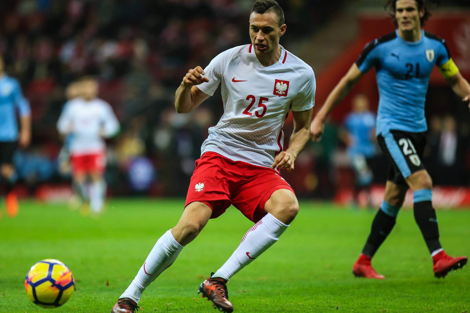 jach polen länderspiel Jaroslaw Jach in der Nationalmannschaft von Polen gegen Uruguay