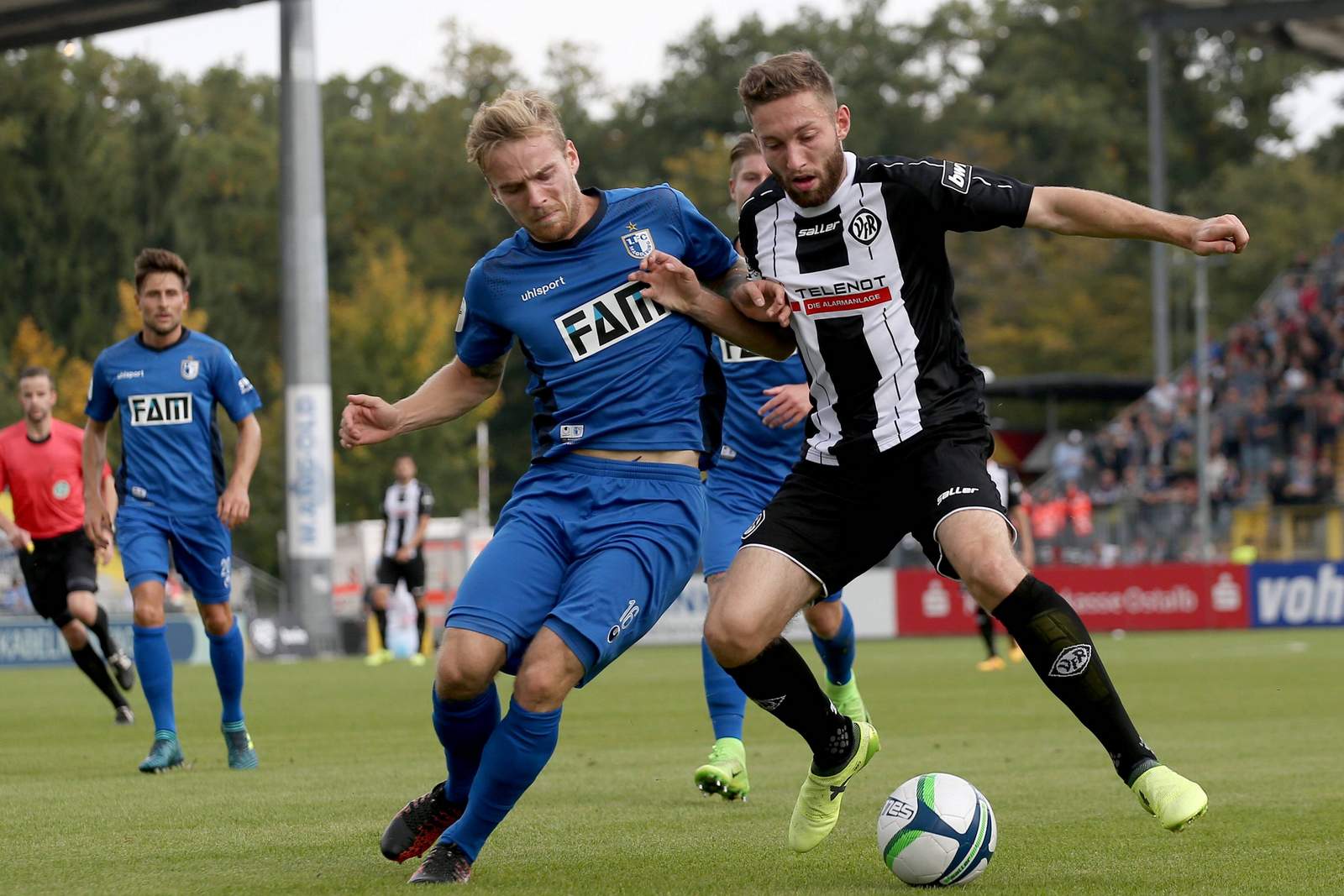 butzen magdeburg preißinger aalen 3.liga Zweikampf zwischen Butzen und Preißinger