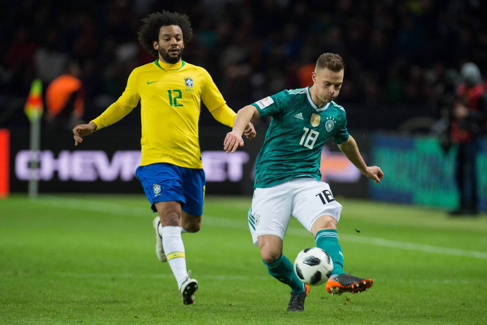 marcelo, joshua kimmich, brasilien, deutschland, wm 2018 Marcelo gegen Joshua Kimmich