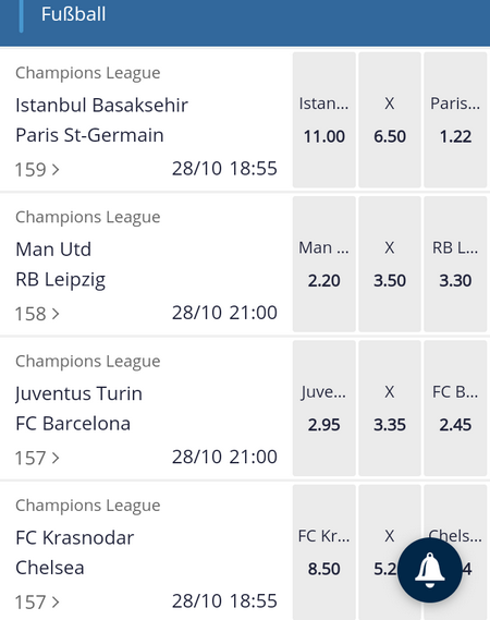 Fussballwetten bei sunmaker