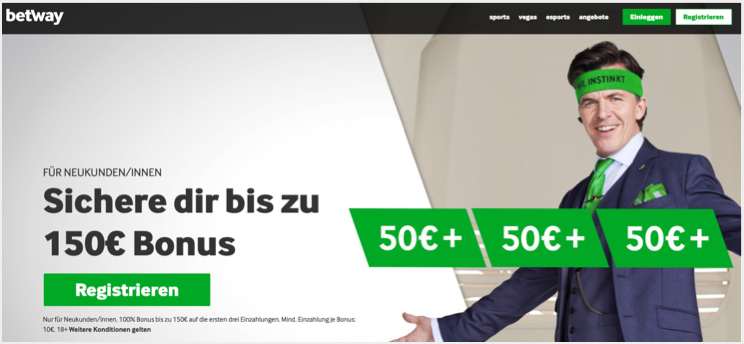 Der Betway Bonus