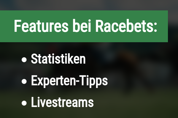 Features für Wetten bei Racebets