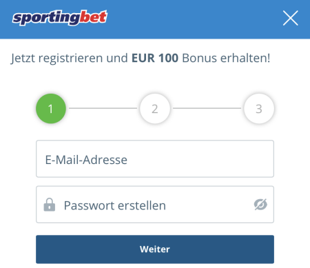 Sportingbet Registrierung