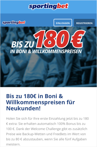 Der Sportingbet Bonus