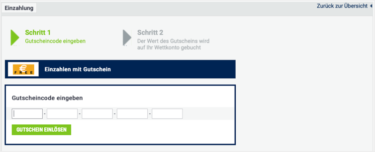 Hier wird der bet-at-home Gutscheincode eingegeben