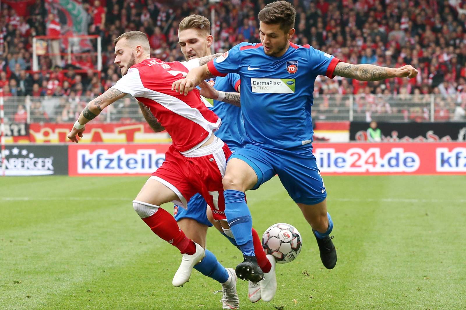 marcel hartel, marnon busch, union berlin, fc heidenheim, 2. bundesliga Marnon Busch gegen Marcel Hartel