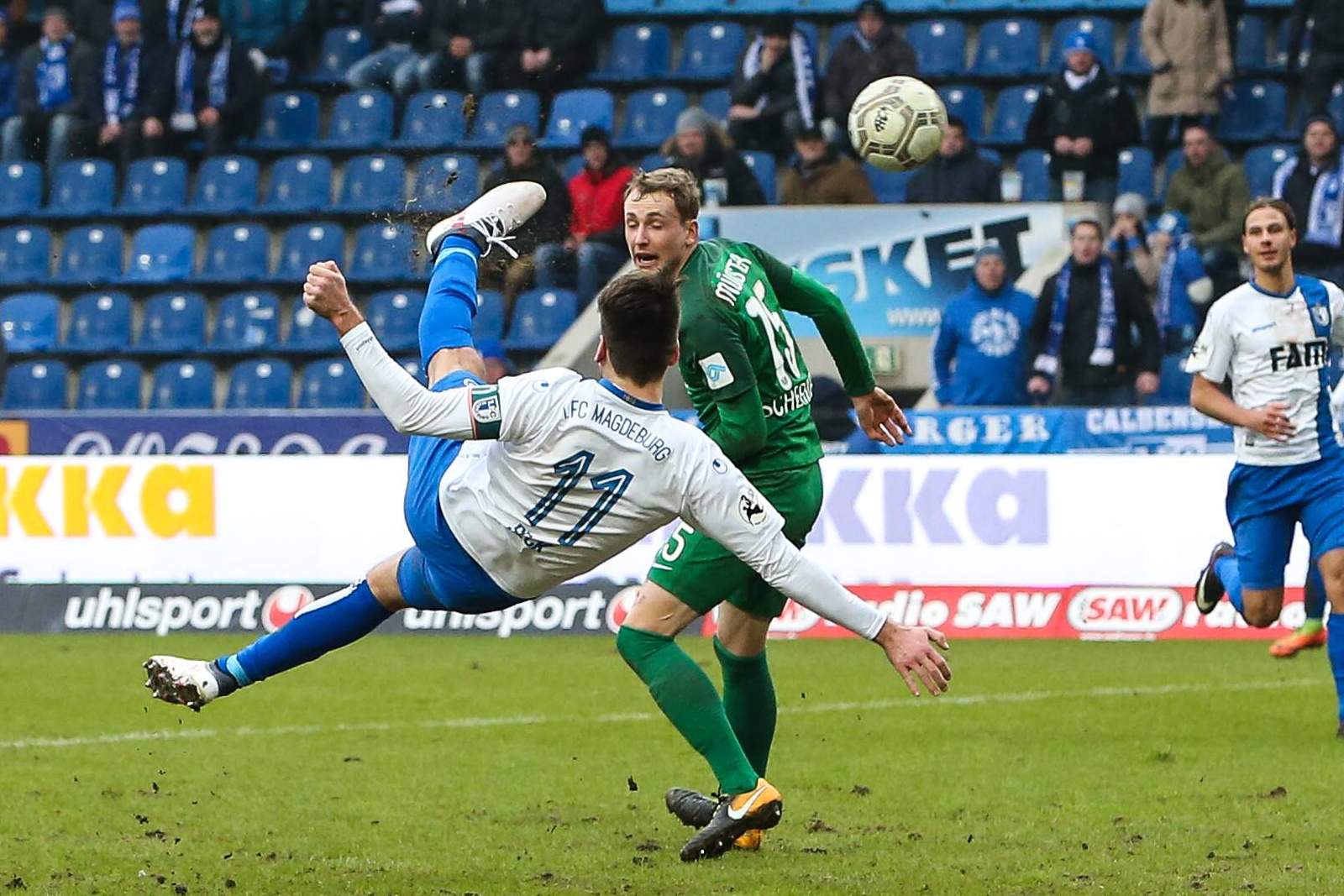 beck magdeburg 2.bundesliga Christian Beck erzielt per Seitfallzieher ein Tor gegen Preußen Münster