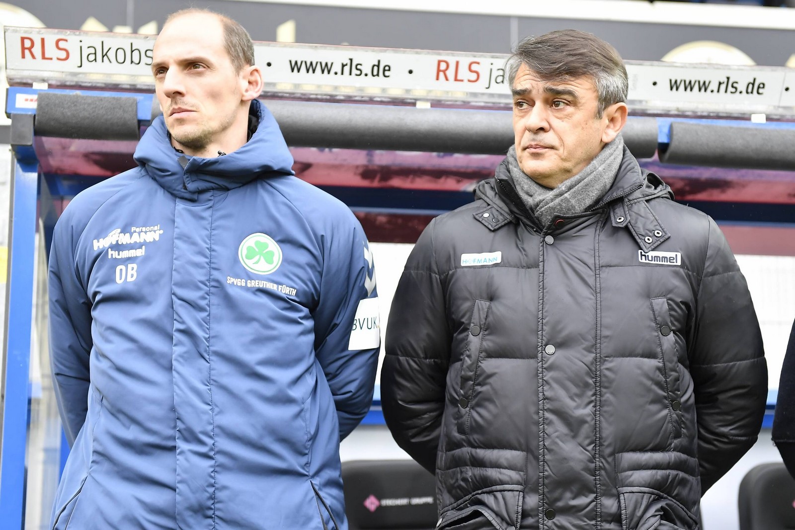 2. bundesliga, greuther fürth, damir buric, oliver barth Oliver Barth (l.) und Damir Buric.