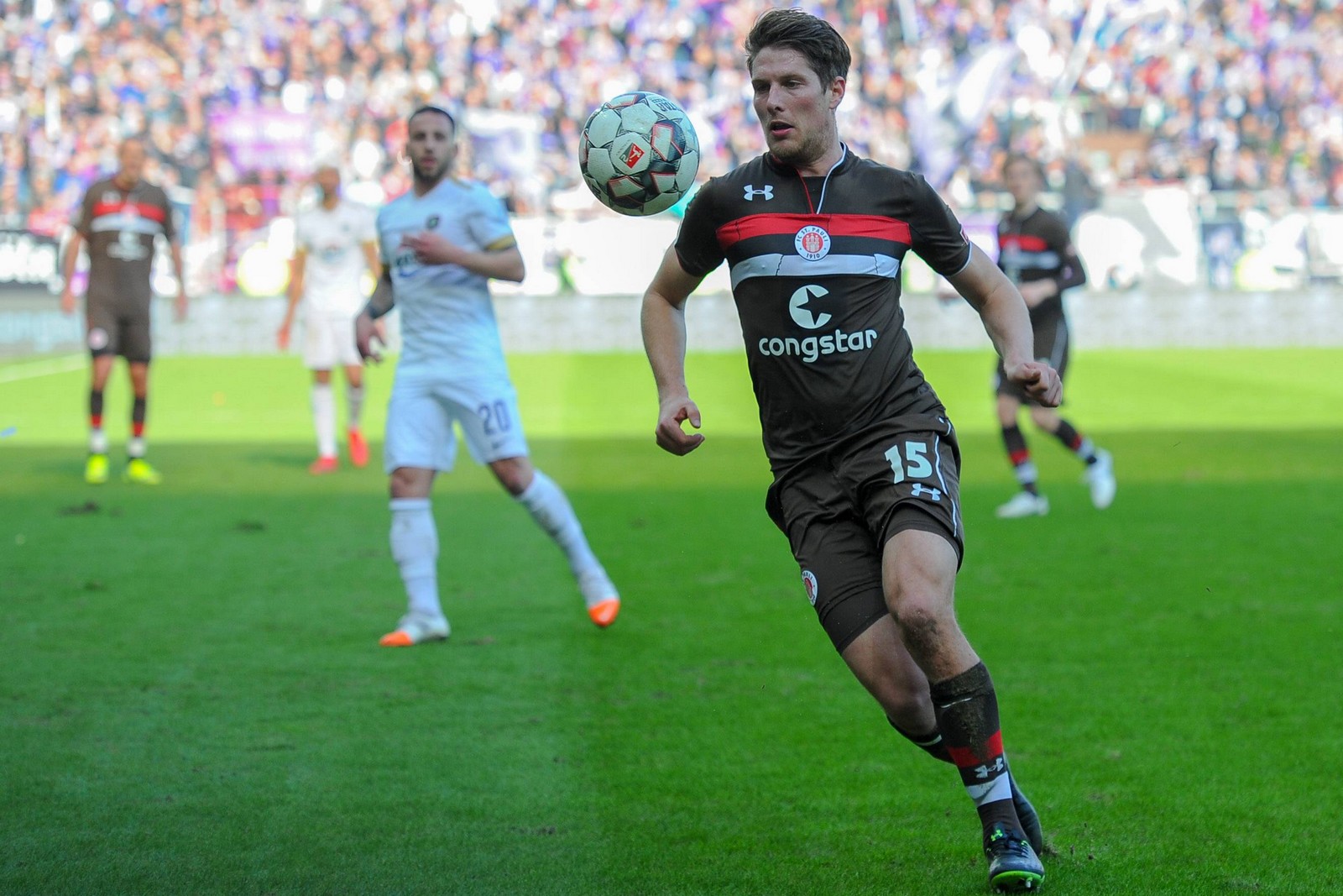 2. bundesliga, fc st. pauli, daniel buballa Daniel Buballa im Spiel gegen Aue.
