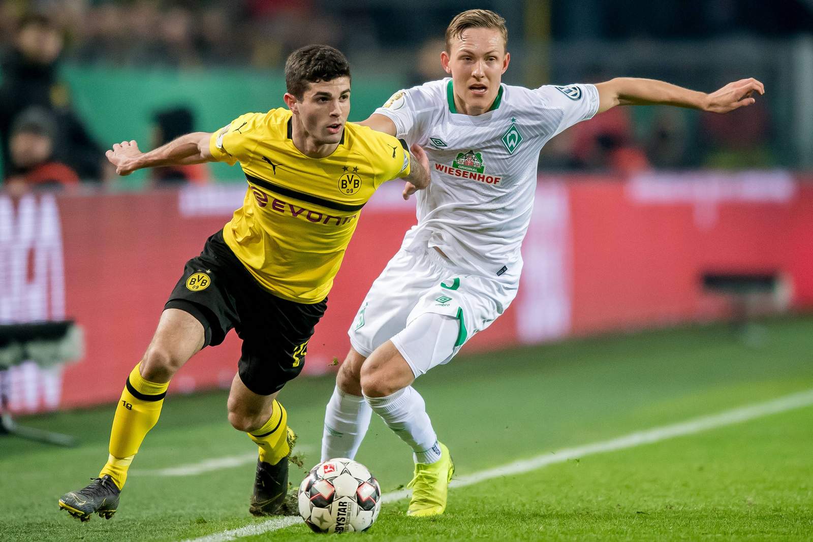 Pulisic, BVB, Augustinsson, Werder, Bundesliga Kann Christian Pulisic gegen Werder Revanche für das Pokal-Aus nehmen? Jetzt auf Bremen gegen BVB wetten!