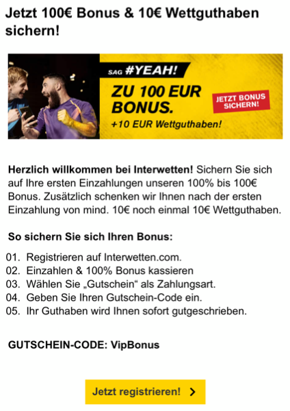 Interwetten Bonus 