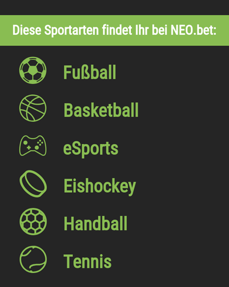 Sportarten bei Neo.bet