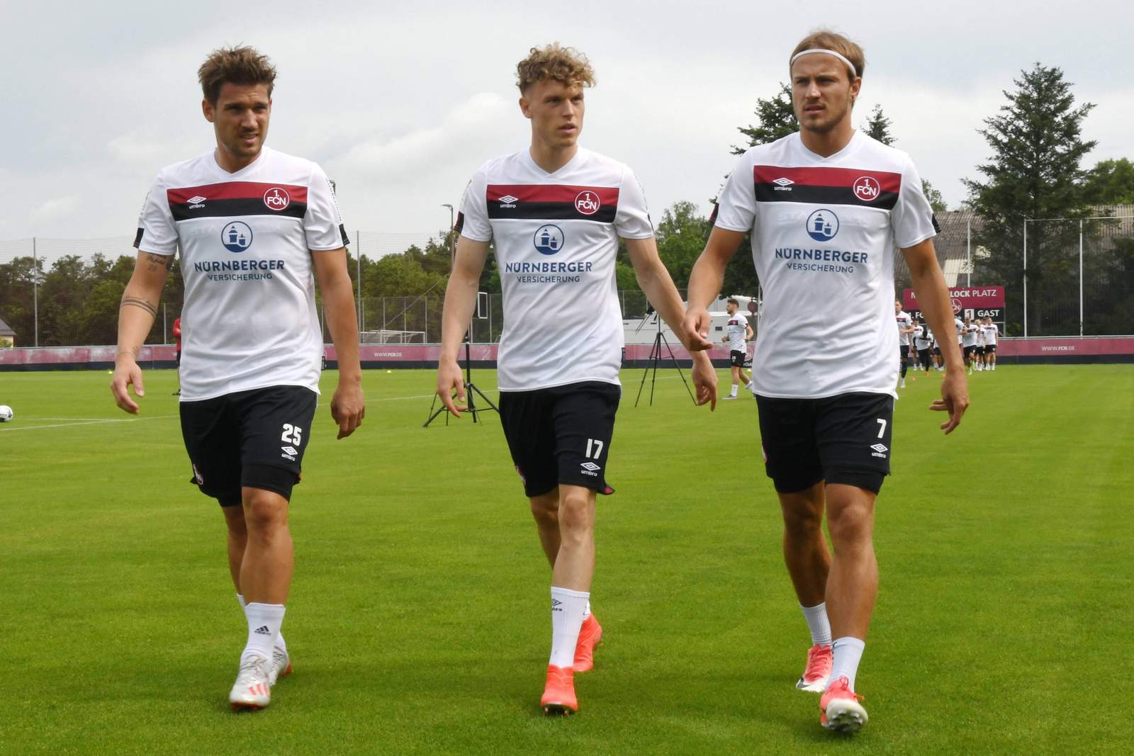 Oliver Sorg, Robin Hack, Felix Lohkemper, 1. . FC Nürnberg, 2. Bundesliga Oliver Sorg, Robin Hack und Felix Lohkemper vom 1. FC Nürnberg