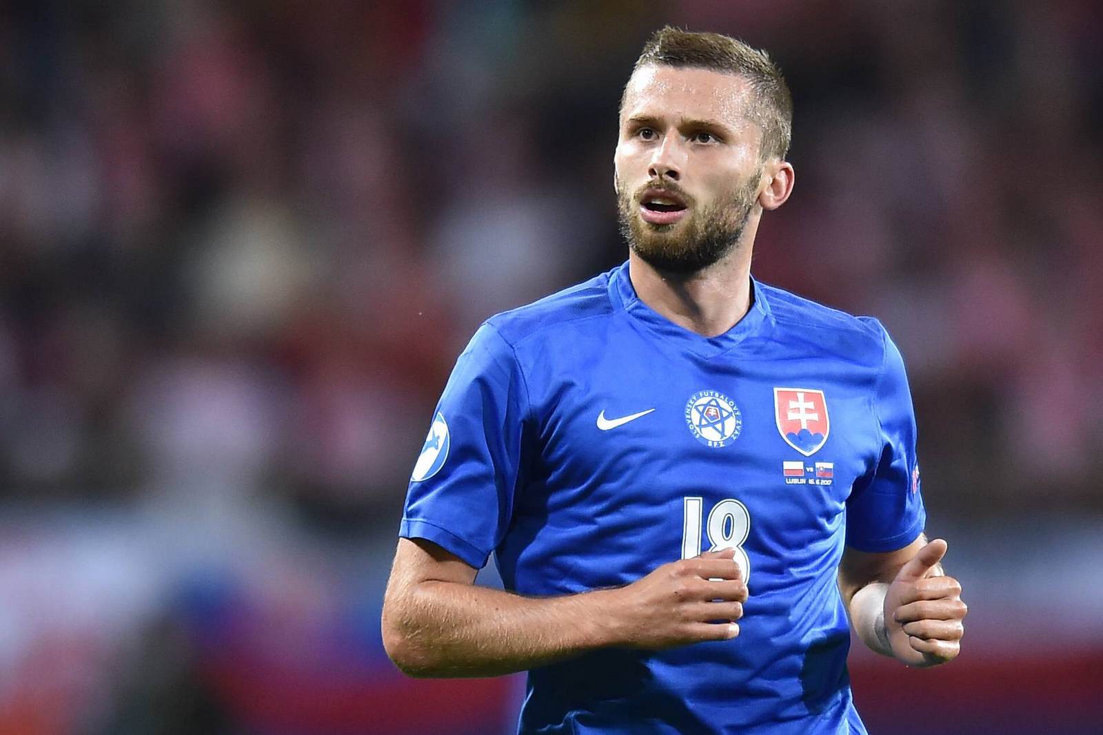 pavol safranko, slowakei, u21 em Pavol Safranko im Trikot der slowakischen U21 Nationalelf