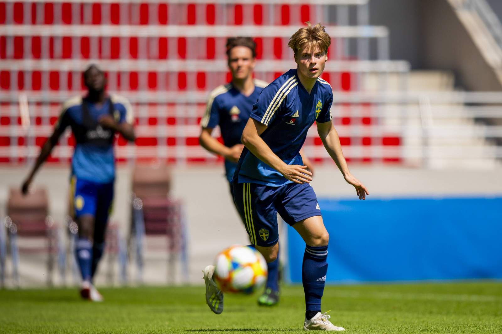 Emil Hansson im Training der schwedischen U21