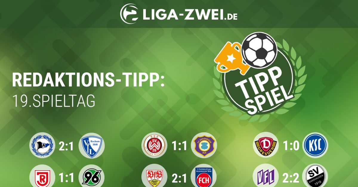 Tippspiel zur 2. Bundesliga: Tipps der Redaktion