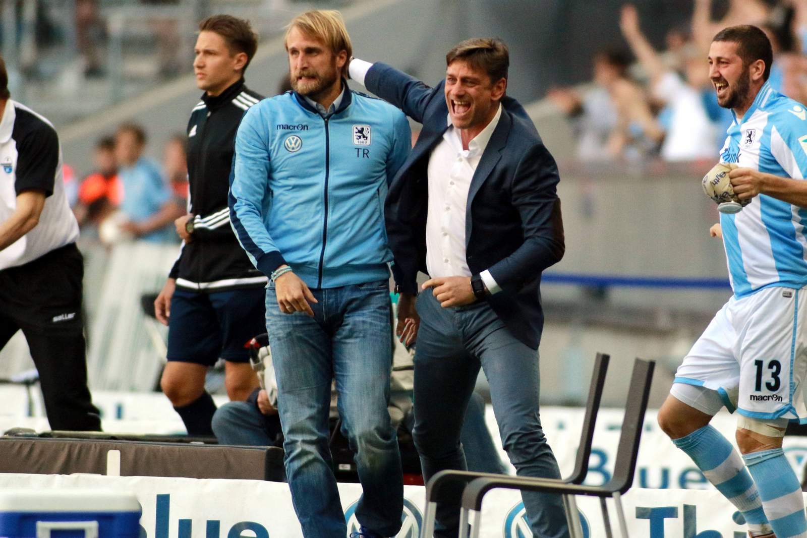 Daniel Bierofka, Oliver Kreuzer, 1860 München, 2. Bundesliga Daniel Bierofka und Oliver Kreuzer bei 1860 München