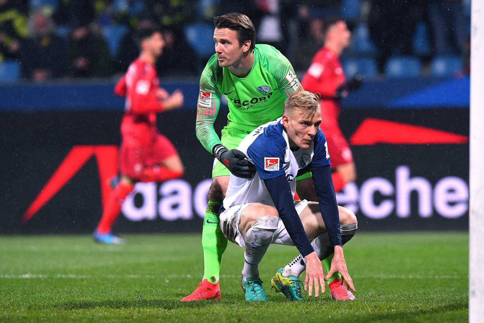 2. bundesliga, vfl bochum, manuel riemann, saulo decarli Manuel Riemann baut Saulo Decarli auf.