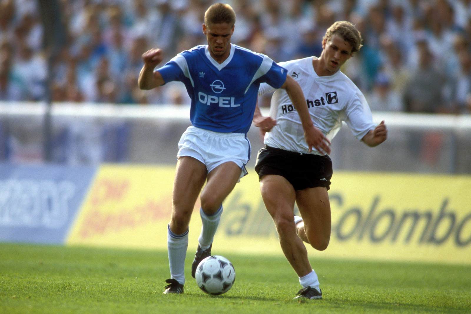 thorsten legat, michael kostner, vfl bochum, eintracht frankfurt, bundesliga Thorsten Legat gegen Michael Kostner