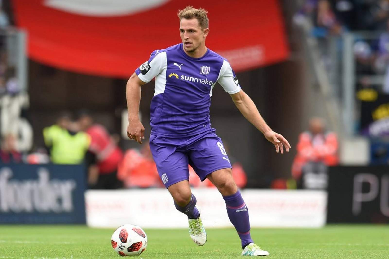 2. bundesliga, vfl osnabrück, ulrich taffertshofer Ulrich Taffertshofer im Spielaufbau