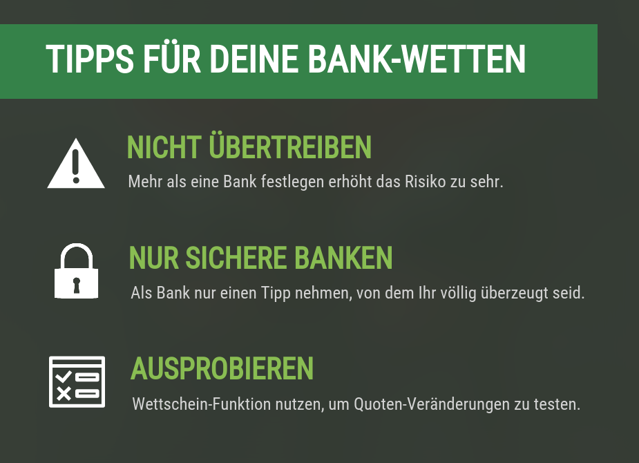 Tipps Bankwetten