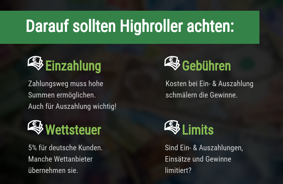 Tipps für Highroller