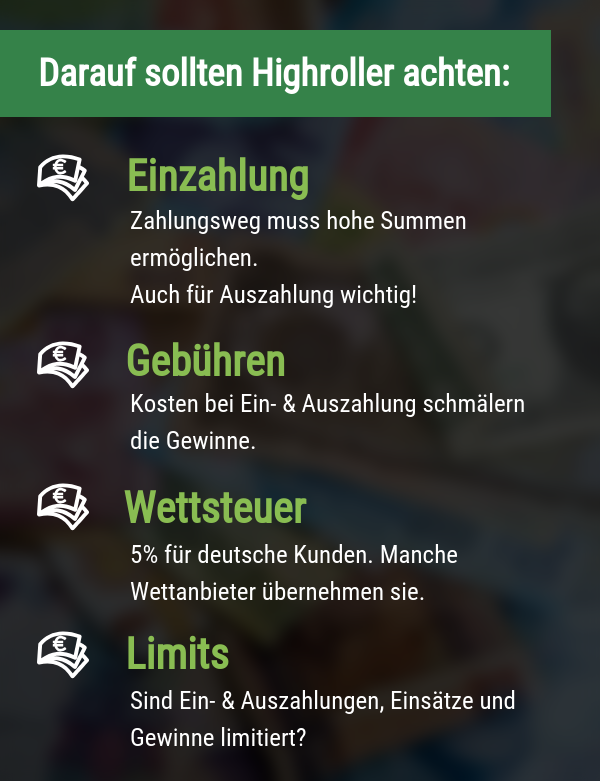 Tipps für Highroller