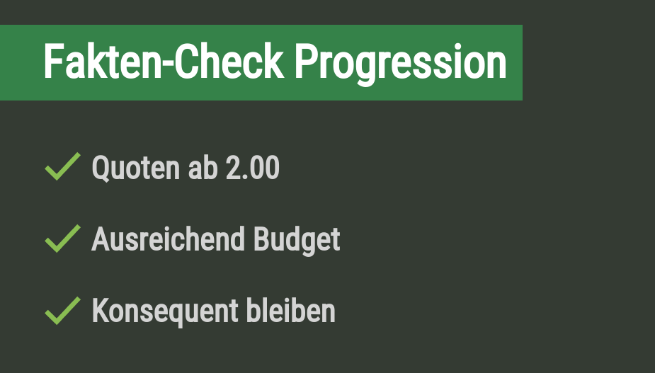 Fakten zur Progressionstrategie