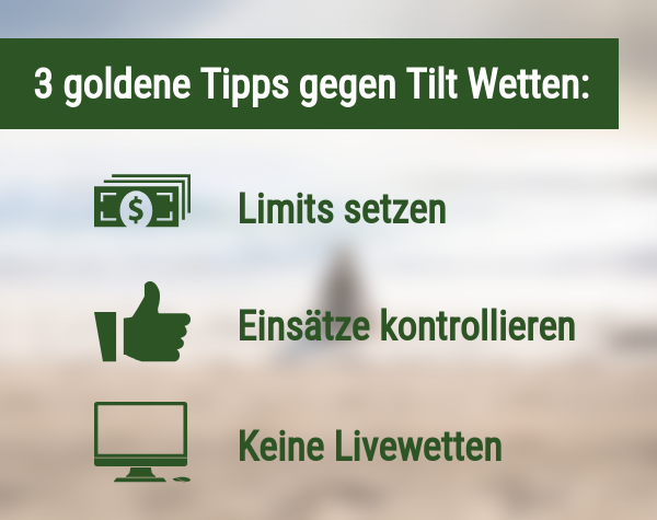 Tipps gegen Tilt Wetten