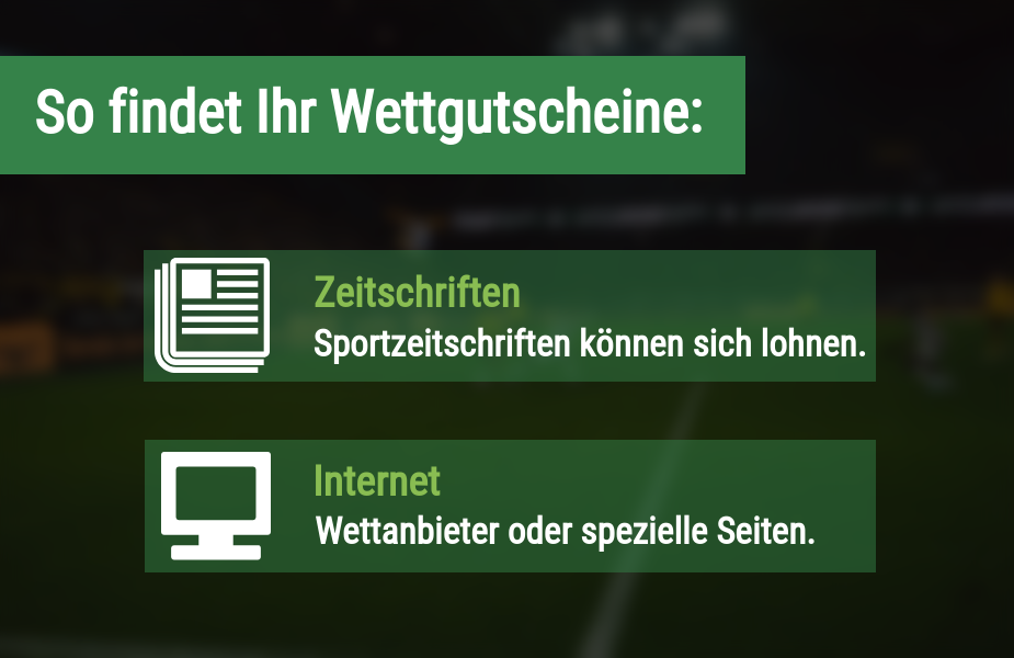 Wettgutschein, für Sportwetten finden