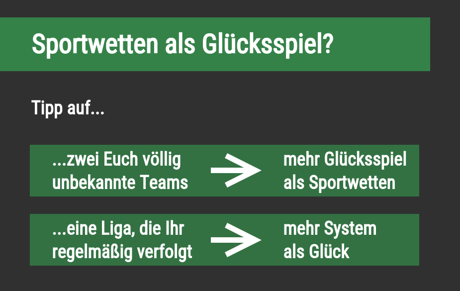 Sind Sportwetten Glücksspiel?