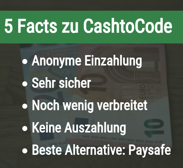 5 Fakten zu Cash-to-code