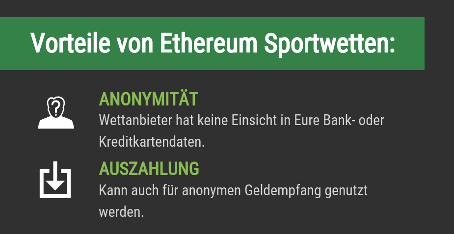 Vorteile von Ethereum Sportwetten