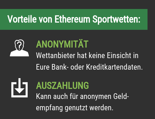 Vorteile von Ethereum Sportwetten
