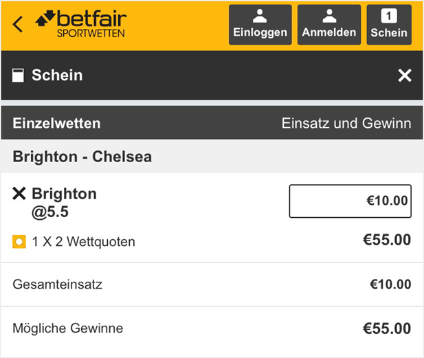 betfair übernimmt die Wettsteuer für deutsche Kunden.