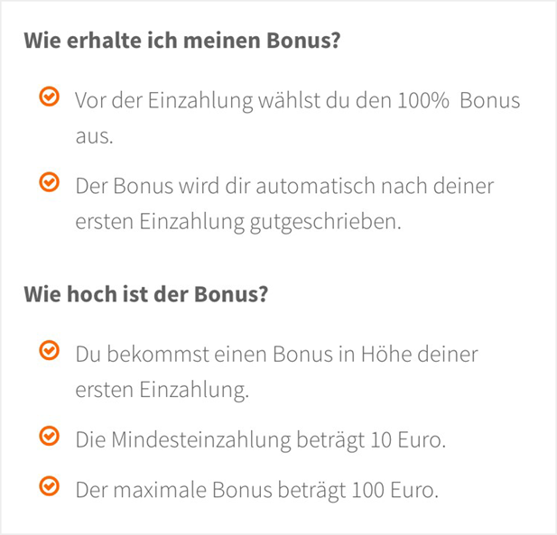 Einzahlungsbonus bei betsson