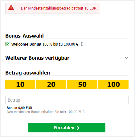 ecoPayz bei Interwetten