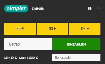 Limits für Zimpler Sportwetten bei Bethard