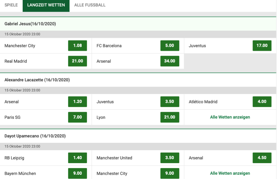 Unibet Transfer Wetten