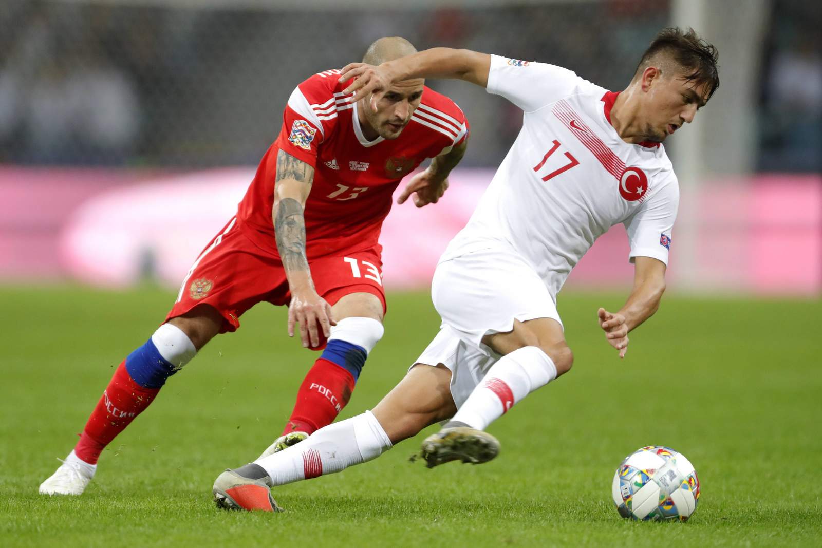 nations league, russland, Fyodor Kudryashov, türkei, cengiz ünder Fyodor Kudryashov gegen Cengiz Ünder. Jetzt auf Russland vs Türkei wetten