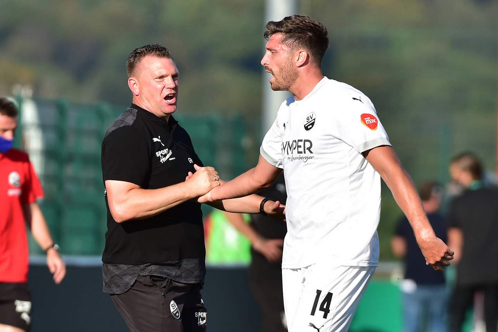 sv sandhausen, uwe koschinat, tim kister Uwe Koschinat und Tim Kister.