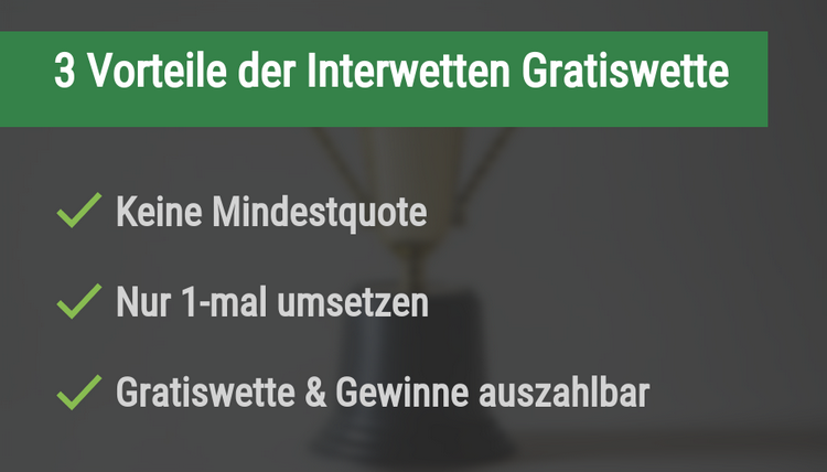 Vorteile der Interwetten Gratiswette