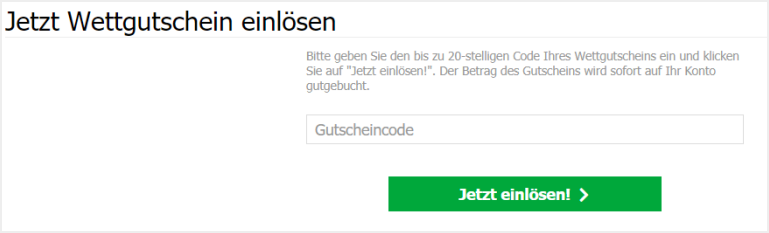 Gutscheincode bei Interwetten einlösen